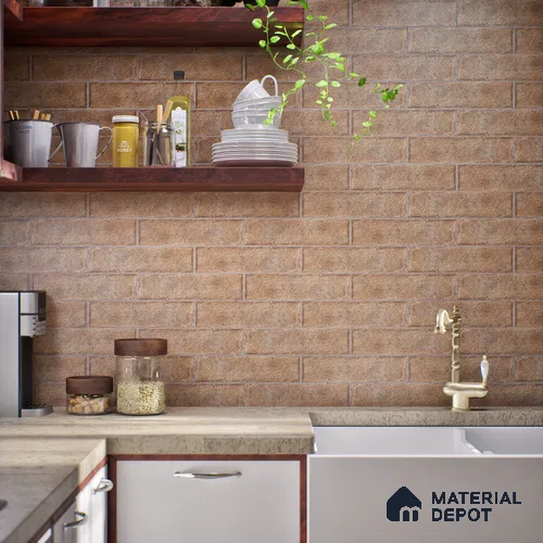 TL 03727 J Rust 300x75 mm Matte Finish Ceramic Wall Subway Tile - 10 mm