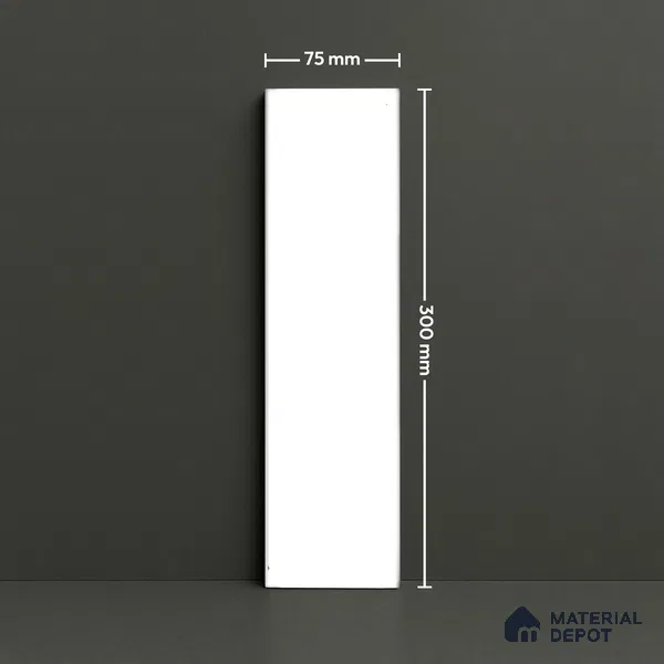 TL 03727 K Snow 300x75 mm Matte Finish Ceramic Wall  Subway Tile - 10 mm