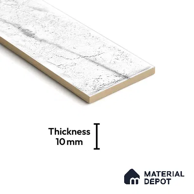 TL 03727 L Statuario 300x75 mm Matte Finish Ceramic Wall  Subway Tile - 10 mm