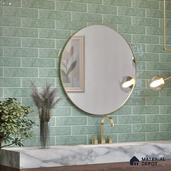 TL 03802 Aqua 300x75 mm Glossy Finish Ceramic Wall  Subway Tile - 10 mm