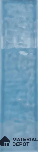 TL 03802 B Blue 300x75 mm Glossy Finish Ceramic Wall Subway Tile - 10 mm