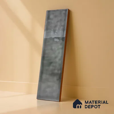 TL 03802 C Charcoal 300x75 mm Glossy Finish Ceramic Wall  Subway Tile - 10 mm
