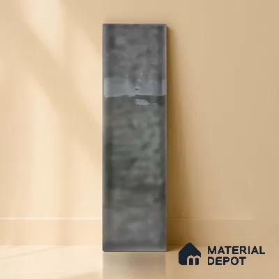 TL 03802 C Charcoal 300x75 mm Glossy Finish Ceramic Wall  Subway Tile - 10 mm