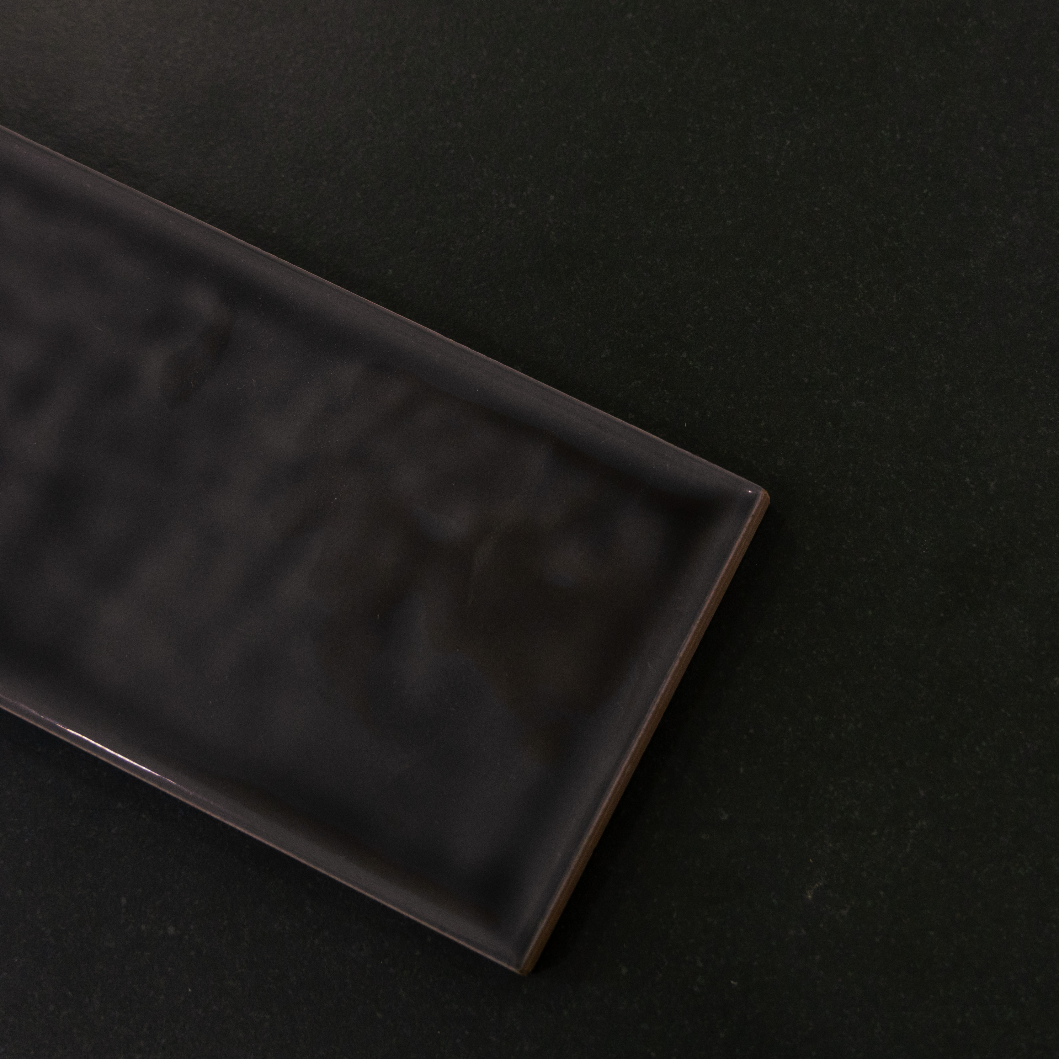 TL 03802 C Charcoal 300x75 mm Glossy Finish Ceramic Wall  Subway Tile - 10 mm