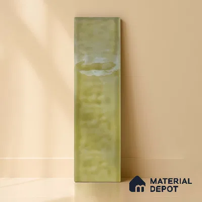 TL 03802 E Olive 300x75 mm Glossy Finish Ceramic Wall  Subway Tile - 10 mm