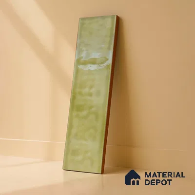 TL 03802 E Olive 300x75 mm Glossy Finish Ceramic Wall  Subway Tile - 10 mm