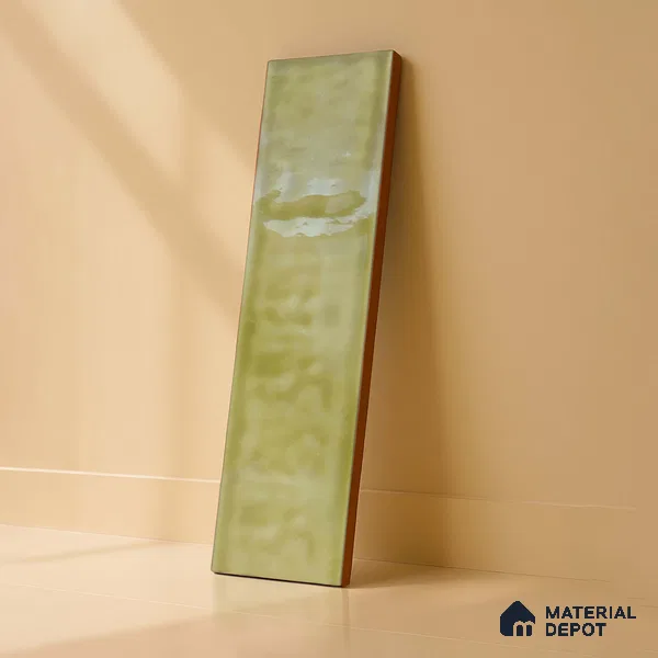 TL 03802 E Olive 300x75 mm Glossy Finish Ceramic Wall Subway Tile - 10 mm