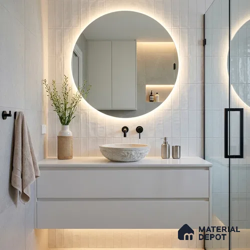 TL 03802 G White 300x75 mm Glossy Finish Ceramic Wall Subway Tile - 10 mm