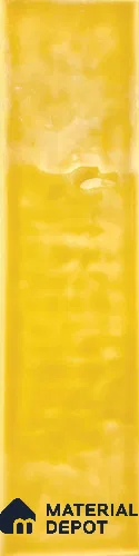 TL 03802 H Yellow 300x75 mm Glossy Finish Ceramic Wall  Subway Tile - 10 mm