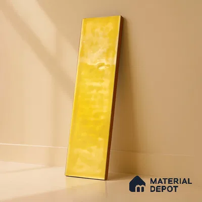 TL 03802 H Yellow 300x75 mm Glossy Finish Ceramic Wall  Subway Tile - 10 mm