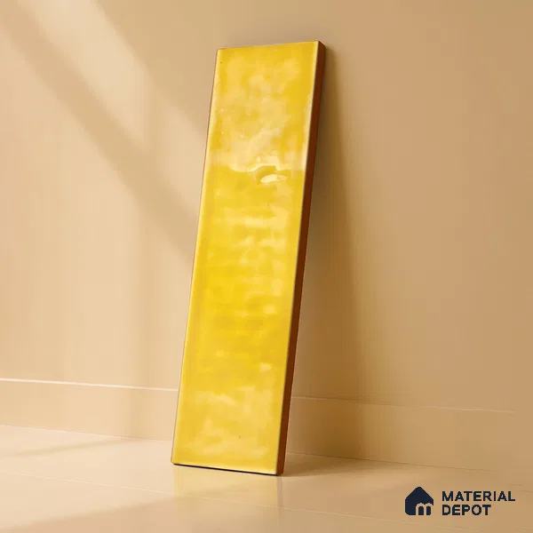 TL 03802 H Yellow 300x75 mm Glossy Finish Ceramic Wall  Subway Tile - 10 mm