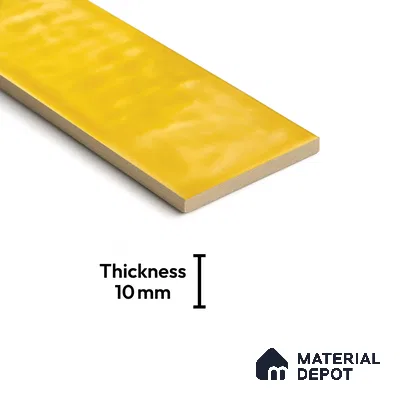 TL 03802 H Yellow 300x75 mm Glossy Finish Ceramic Wall  Subway Tile - 10 mm