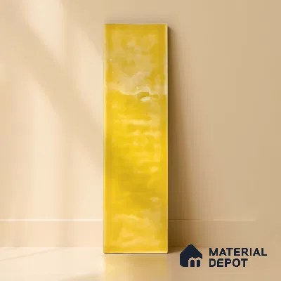 TL 03802 H Yellow 300x75 mm Glossy Finish Ceramic Wall  Subway Tile - 10 mm