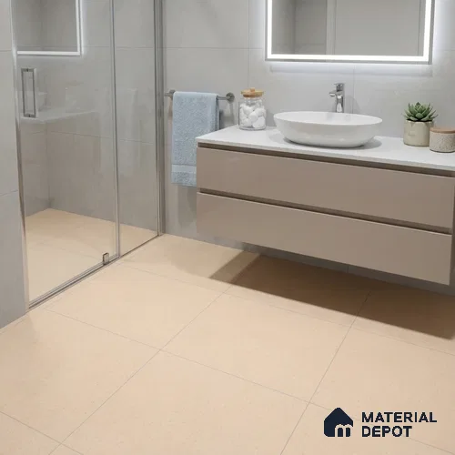 Terrazzo Floor Tile TL 04215 Silk Matte Finish 600x600 mm Full Body Vitrified Tile - 15 mm