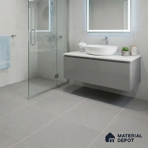 Terrazzo Floor Tile TL 04217 Frost Matte Finish 600x600 mm Full Body Vitrified Tile - 15 mm