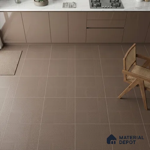TL 04234 Belgium Punch Matte Finish 600x600 mm Full Body Vitrified Wall & Floor Tile - 9 mm (Random 4)