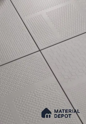 TL 04235 Cement Punch Matte Finish 600x600 mm Full Body Vitrified Wall & Floor Tile - 9 mm (Random 4)