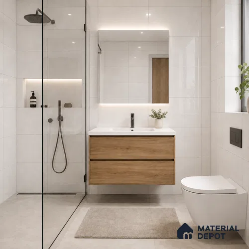 Terrazzo Wall & Floor Tile TL 04237 B Star White Glossy Finish 1200x600 mm Full Body Vitrified Tile - 9 mm