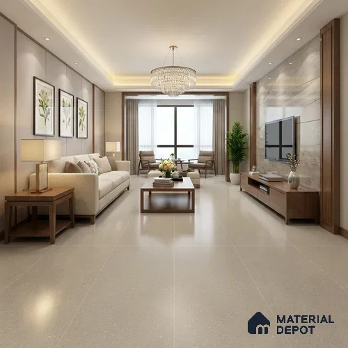 Terrazzo Wall & Floor Tile TL 04239 Fern Matte Finish 1200x600 mm Full Body Vitrified Tile - 9 mm