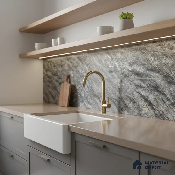 TL 04282 Grey Matte Finish 600 x 300 mm Elevation Wall Cladding Tile - 10 mm