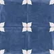 Moroccan Floor & Wall Tile TL 04354 C Athangudi Blue Matte Finish 1 ft x 1 ft Ceramic Tile - 9 mm | Suitable For Kitchen, Bathroom, Dining Area | Please Expect a Slight Variation of Pattern | Image 01