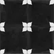 Moroccan Floor & Wall Tile TL 04354 E Athangudi Black 1 ft x 1 ft Matte Finish Ceramic Tile - 9 mm | Suitable For Kitchen, Bathroom, Dining Area | Please Expect a Slight Variation of Pattern | Image 03