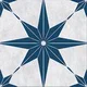Moroccan Floor & Wall Athangudi Tile TL 04357 B Choco Blue Matte Finish 1 ft x 1 ft Ceramic Tile - 9 mm | Suitable For Kitchen, Bathroom, Dining Area | Please Expect a Slight Variation of Pattern | Image 01