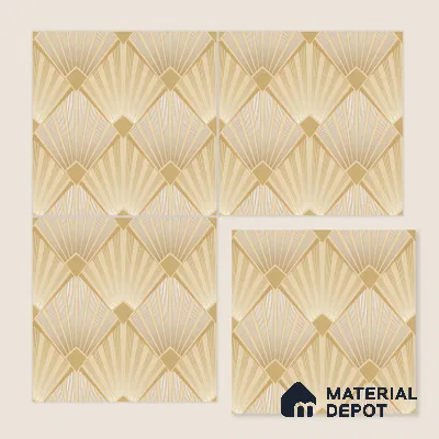 Moroccan Floor & Wall Tile TL 04372 Rice Husk 1 ft x 1 ft Matte Finish Ceramic Tile - 9 mm | Suitable For Kitchen, Bathroom, Dining Area | Please Expect a Slight Variation of Pattern