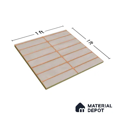 Faux Subway Wall Tile Tile TL 04392 D Blash Plain Cream 1 ft x 1 ft Matte Finish Ceramic Tile - 9 mm | Suitable For Kitchen, Bathroom, Dining Area | Please Expect a Slight Variation of Pattern