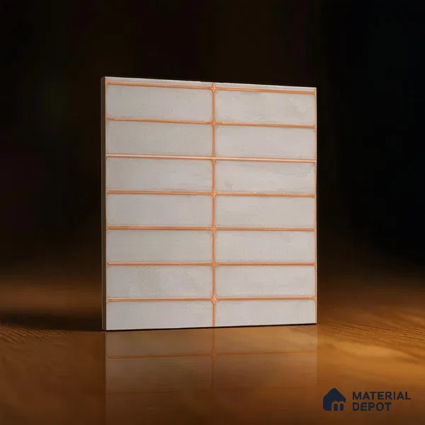 Faux Subway Wall Tile Tile TL 04392 D Blash Plain Cream 1 ft x 1 ft Matte Finish Ceramic Tile - 9 mm | Suitable For Kitchen, Bathroom, Dining Area | Please Expect a Slight Variation of Pattern