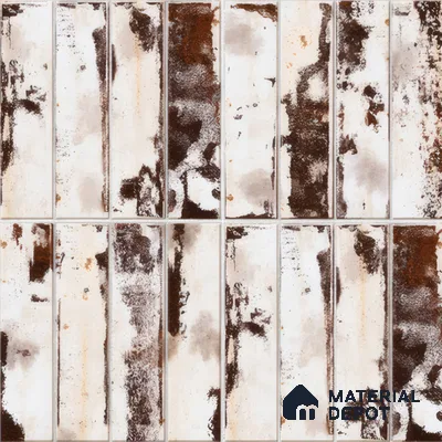 Faux Subway Wall Tile TL 04393 C Artefic Latte Cream Brown 1 ft x 1 ft Matte Finish Ceramic Tile - 9 mm | Suitable For Kitchen, Bathroom, Dining Area | Please Expect a Slight Variation of Pattern
