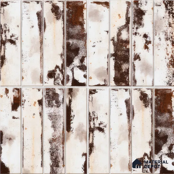 Faux Subway Wall Tile TL 04393 C Artefic Latte Cream Brown 1 ft x 1 ft Matte Finish Ceramic Tile - 9 mm | Suitable For Kitchen, Bathroom, Dining Area | Please Expect a Slight Variation of Pattern