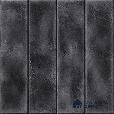 Faux Subway Wall Tile TL 04393 E Artefic Noir Black 1 ft x 1 ft Matte Finish Ceramic Tile - 9 mm | Suitable For Kitchen, Bathroom, Dining Area | Please Expect a Slight Variation of Pattern