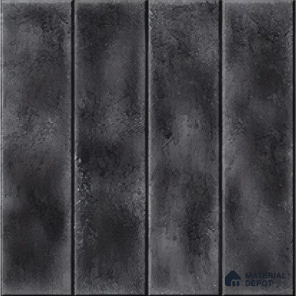 Faux Subway Wall Tile TL 04393 E Artefic Noir Black 1 ft x 1 ft Matte Finish Ceramic Tile - 9 mm | Suitable For Kitchen, Bathroom, Dining Area | Please Expect a Slight Variation of Pattern
