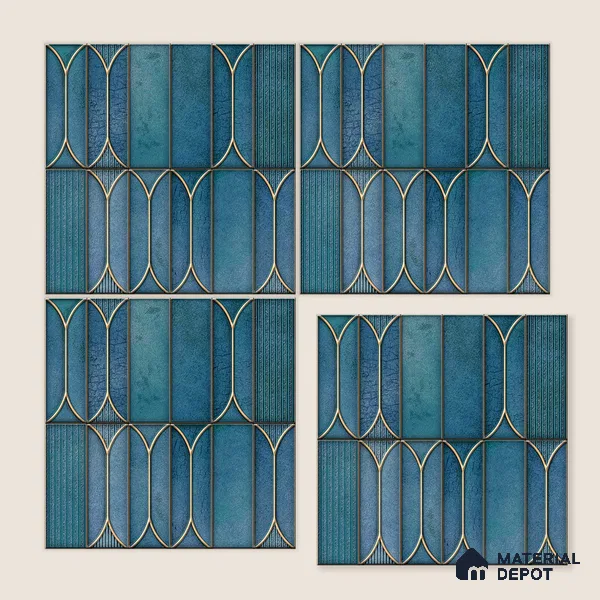 Moroccan Tile TL 04394 I Fenix 212 Decor 1 ft x 1 ft Ceramic Matte Finish - 9 mm | Suitable For Kitchen, Bathroom, Basin Area | Please Expect a Slight Variation of Pattern