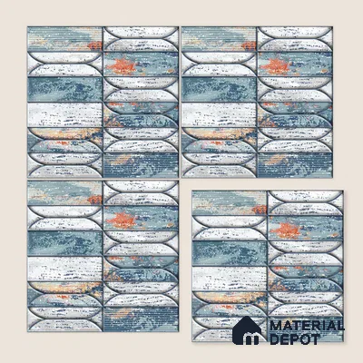 Moroccan Tile TL 04394 J Fenix 223 Decor 1 ft x 1 ft Ceramic Matte Finish - 9 mm | Suitable For Kitchen, Bathroom, Basin Area | Please Expect a Slight Variation of Pattern