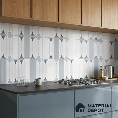 Moroccan Tile TL 04394 K Fenix 213 Decor 1 ft x 1 ft Ceramic Matte Finish - 9 mm | Suitable For Kitchen, Bathroom, Basin Area | Please Expect a Slight Variation of Pattern
