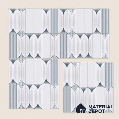 Moroccan Tile TL 04394 K Fenix 213 Decor 1 ft x 1 ft Ceramic Matte Finish - 9 mm | Suitable For Kitchen, Bathroom, Basin Area | Please Expect a Slight Variation of Pattern