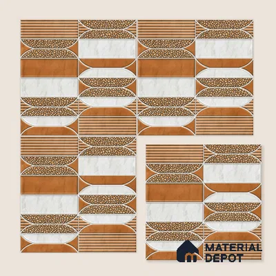 Moroccan Tile TL 04394 M Fenix 219 Decor 1 ft x 1 ft Ceramic Matte Finish - 9 mm | Suitable For Kitchen, Bathroom, Basin Area | Please Expect a Slight Variation of Pattern