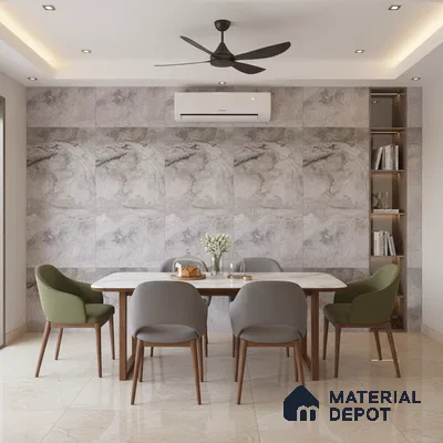 TL 04452 Dolomine Grey 4 ft x 2 ft Digital Punch Matte Finish Vitrified Tile - 9 mm (Sample)