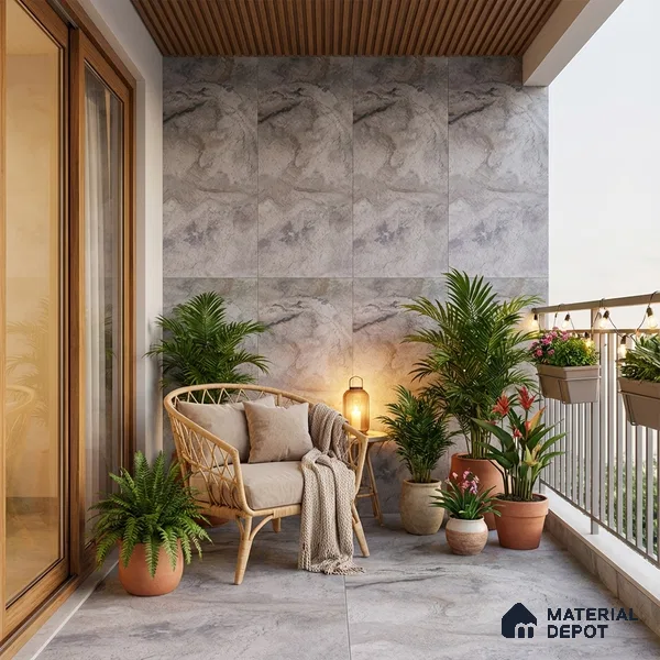 TL 04452 Dolomine Grey 4 ft x 2 ft Digital Punch Matte Finish Vitrified Tile - 9 mm (Sample)