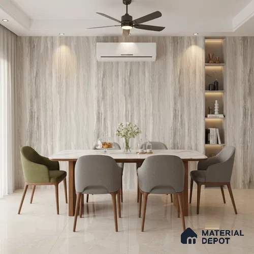 TL 04461 Tivoli Grey 1200 x 600 mm Digital Punch Matte Finish Vitrified Tile - 9 mm