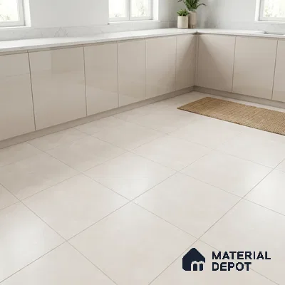 Plain Wall & Floor Tile TL 04672 C Nimbus Flawless peach washed/weathered Surface 2 ft x 2 ft Porcelain Matte Finish 8 mm | Suitable for Living Room, Bedroom, Bathroom, Kitchen & Balcony