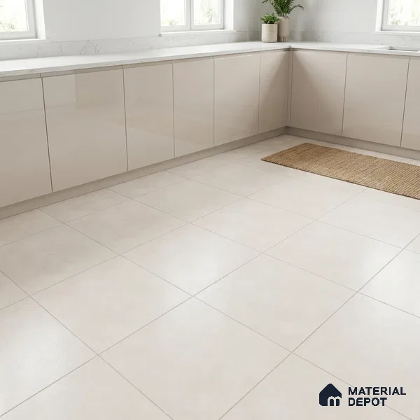 Plain Wall & Floor Tile TL 04672 C Nimbus Flawless peach washed/weathered Surface 2 ft x 2 ft Porcelain Matte Finish 8 mm | Suitable for Living Room, Bedroom, Bathroom, Kitchen & Balcony