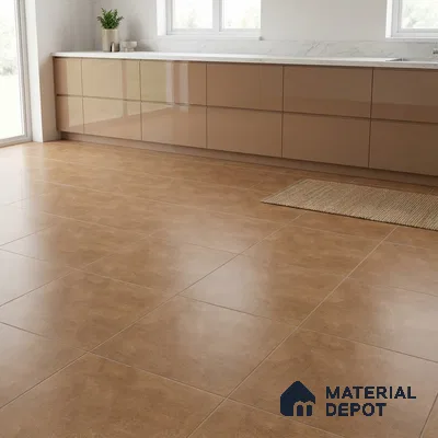 Cement Wall & Floor Tile TL 04672 E Nimbus Terracotta Brown washed/weathered Surface 2 ft x 2 ft Porcelain Matte Finish 8 mm | Suitable for Living Room, Bedroom, Bathroom, Kitchen & Balcony