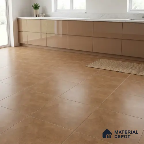 Cement Wall & Floor Tile TL 04672 E Nimbus Terracotta Brown washed/weathered Surface 2 ft x 2 ft Porcelain Matte Finish 8 mm | Suitable for Living Room, Bedroom, Bathroom, Kitchen & Balcony