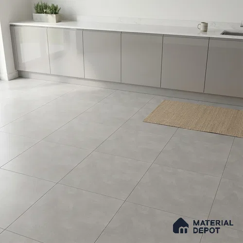 Cement Wall & Floor Tile TL 04672 H Nimbus Oyster Beige washed/weathered Surface 2 ft x 2 ft Porcelain Matte Finish 8 mm | Suitable for Living Room, Bedroom, Bathroom, Kitchen & Balcony