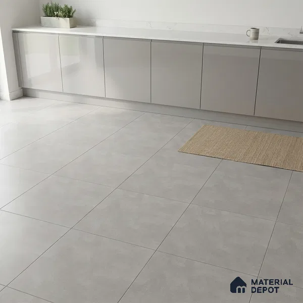 Cement Wall & Floor Tile TL 04672 H Nimbus Oyster Beige washed/weathered Surface 2 ft x 2 ft Porcelain Matte Finish 8 mm | Suitable for Living Room, Bedroom, Bathroom, Kitchen & Balcony