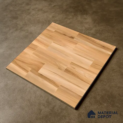 Wooden Tile TL 04674 Maple Elegant Pale Brown 2 ft x 2 ft Porcelain Matte Finish 8 mm | Suitable for Living Room, Bedroom, Bathroom, Kitchen & Balcony