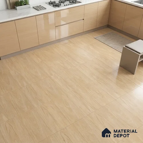 Wooden Tile TL 04678 Maple Sparrow Brown 2 ft x 2 ft Porcelain Matte Finish 8 mm | Suitable for Living Room, Bedroom, Bathroom, Kitchen & Balcony